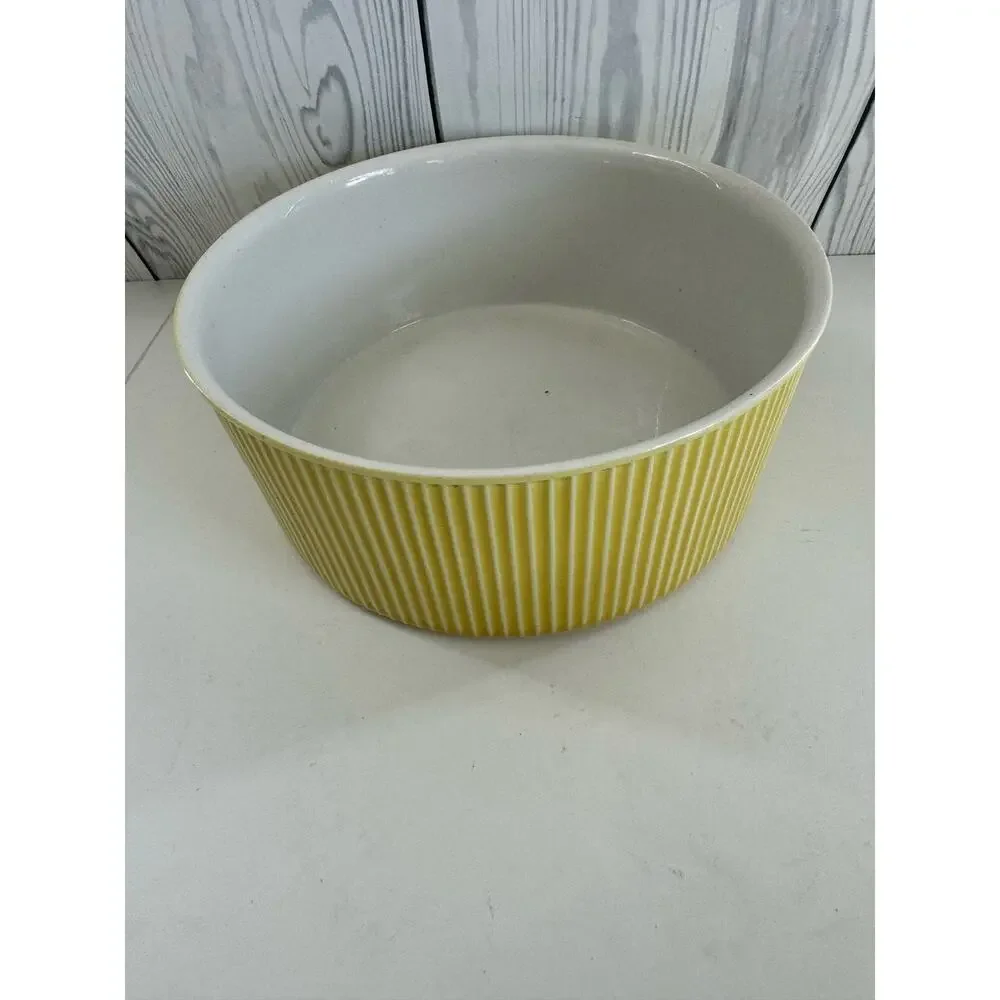 Vintage Villeroy & Boch Set of 3 MCM 50s/60s Nesting Casserole Bowls Yellow
